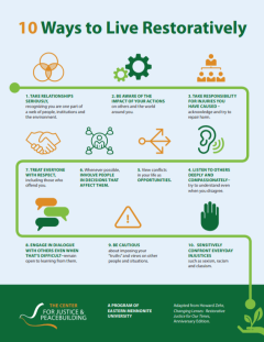 10 ways to live restoratively