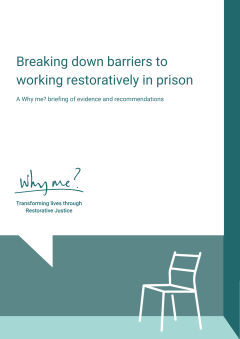 'Working restoratively in prison' Briefing 2025